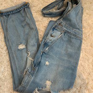 Distressed Overalls